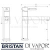 Bristan Vegas Sink Mixer Tap Dimensions